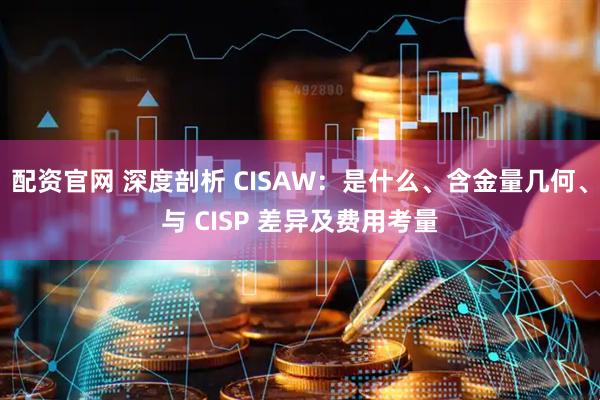 配资官网 深度剖析 CISAW：是什么、含金量几何、与 CISP 差异及费用考量